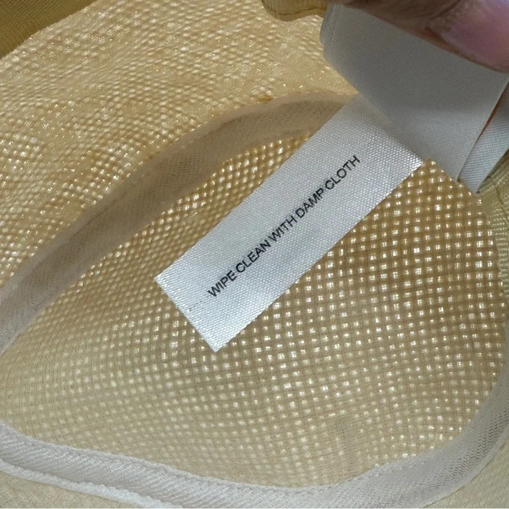 TRULY Tan and Blue Fedora Hat with Striped Band Unisex Size 4T.